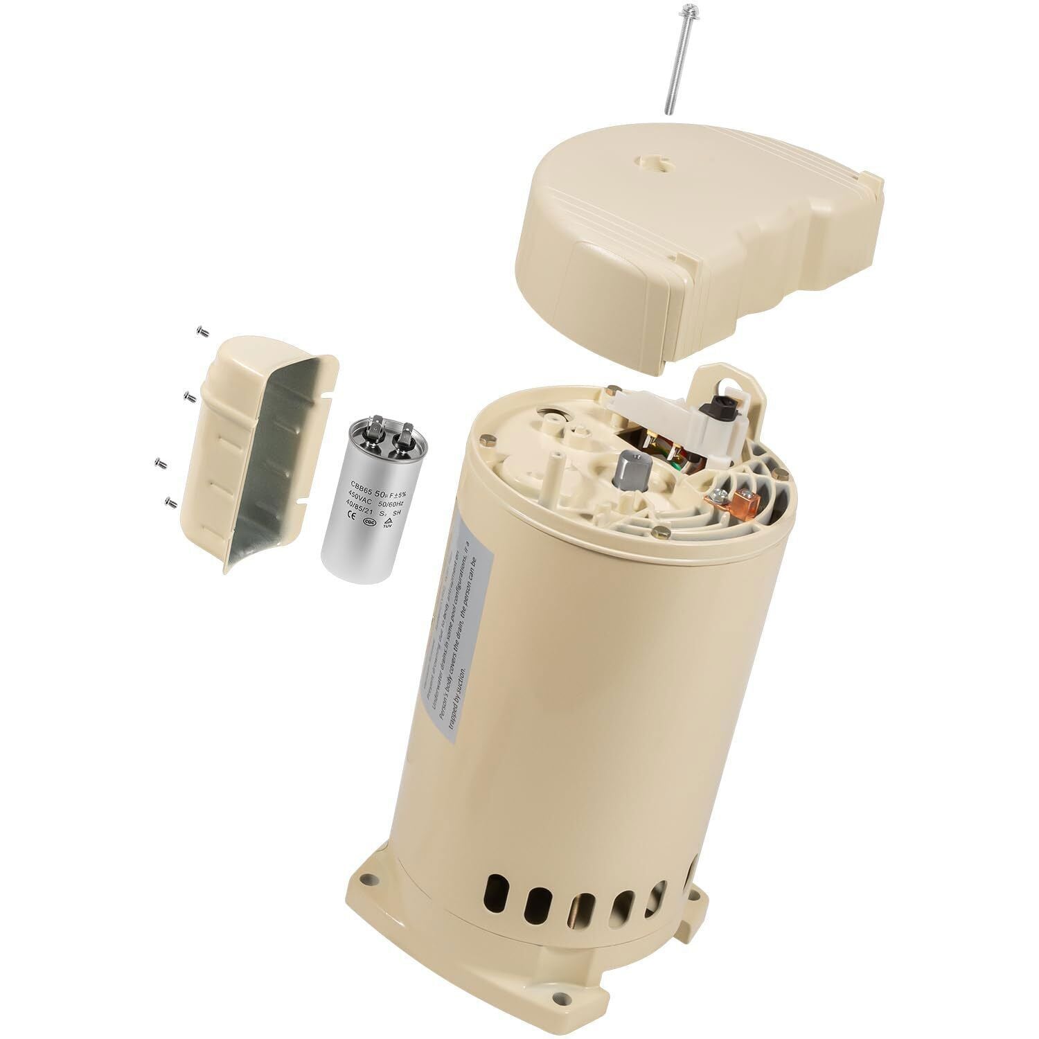 355010S Pool Pump Motor 1HP for Pentair WhisperFlo WFE-4/26 SuperFlo SF-N1-1-AE