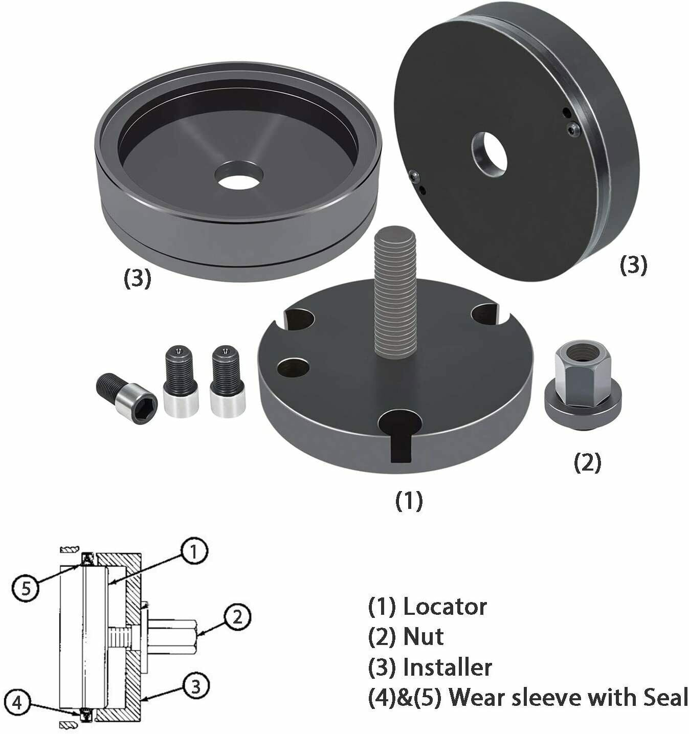 For CAT 3406 3408 C-15 Diesel Front & Rear Crankshaft Seal/Wear Sleeve Installer
