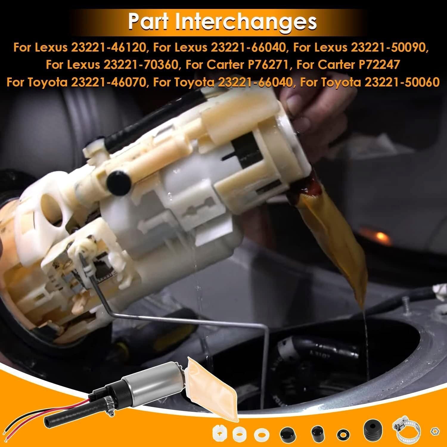 950-0107 Electric Fuel Pump with Strainer Filter for Toyota & Lexus 1998-2005