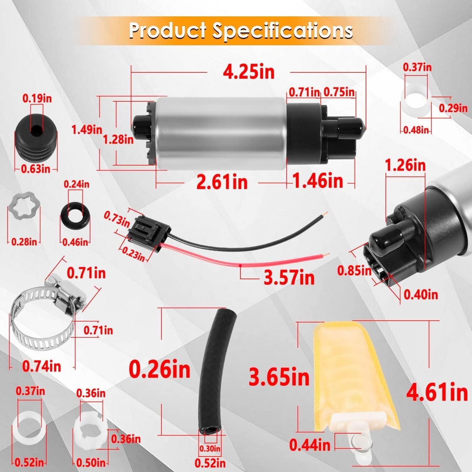 950-0107 Electric Fuel Pump with Strainer Filter for Toyota & Lexus 1998-2005