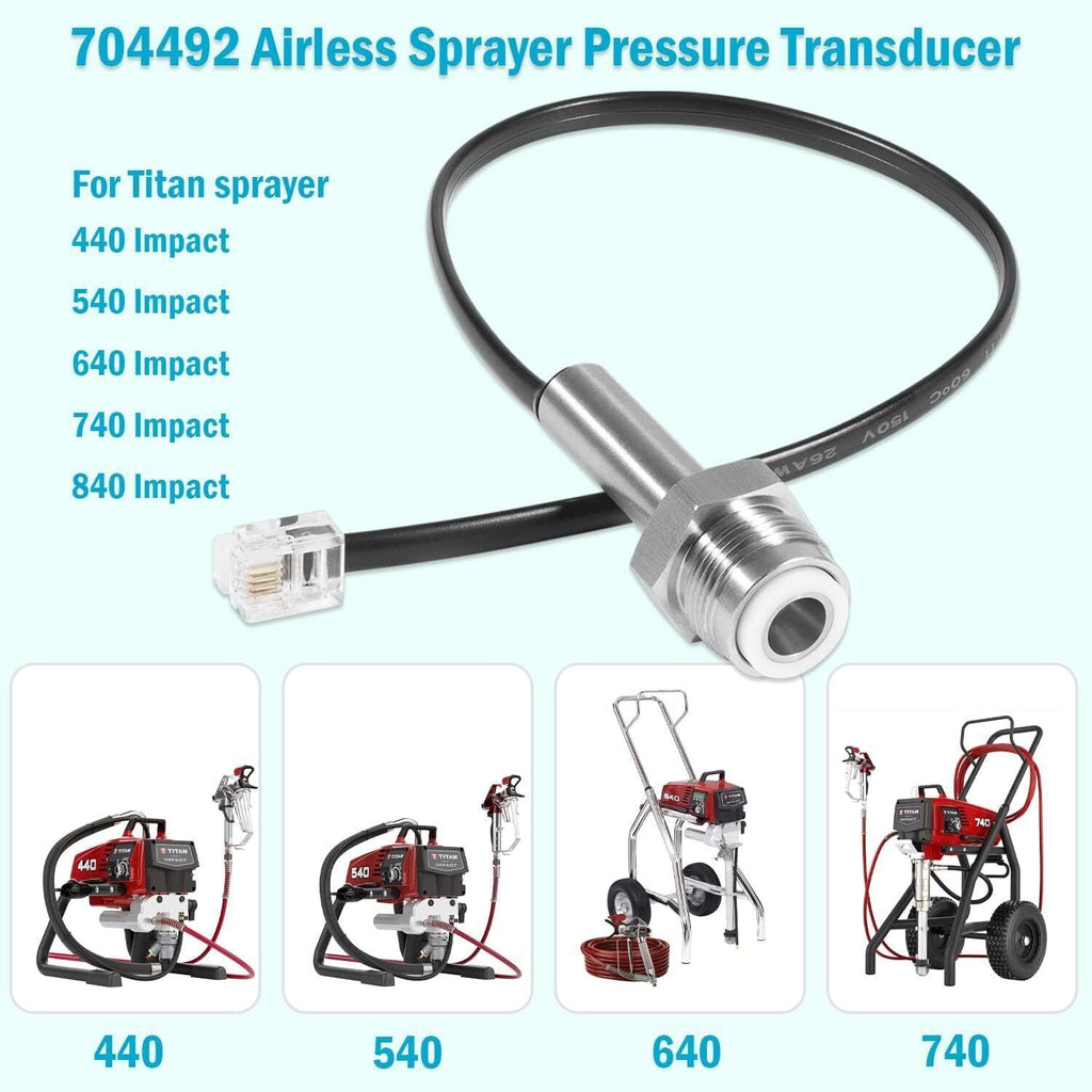Airless Sprayer Pressure Transducer 704492 for Titan Impact 440 540 640 740 840