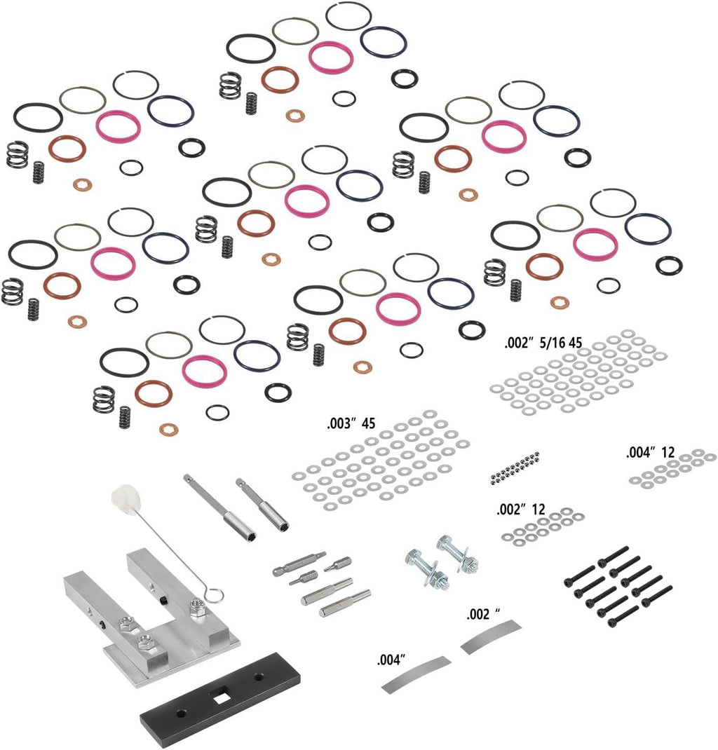 For Ford 7.3L PowerStroke Injector Rebuild Kit w/ Vice Clamp, Springs & O-Ring