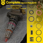 For Ford 7.3L PowerStroke Injector Rebuild Kit w/ Vice Clamp, Springs & O-Ring