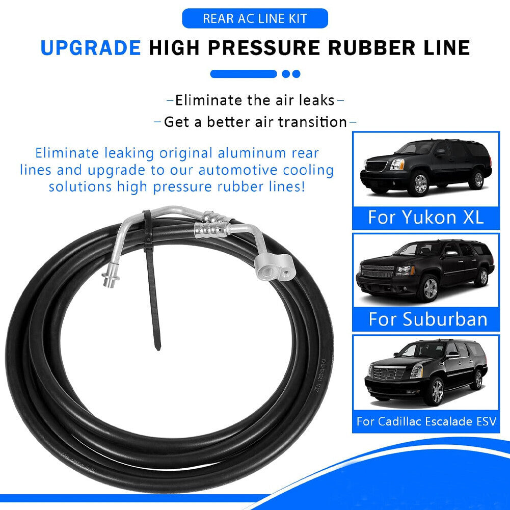 Rear A/C Line Kit 2007-2014 GMC Yukon XL Suburban Rear Auxiliary AC Hose Set New