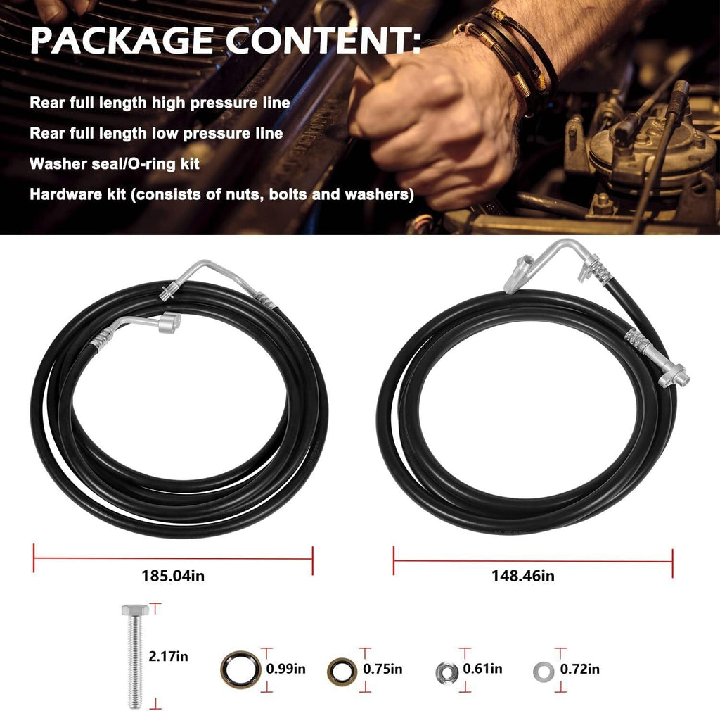 Rear A/C Line Kit 2007-2014 GMC Yukon XL Suburban Rear Auxiliary AC Hose Set New