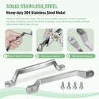 2Pcs Boat Truck Cargo Trailer RV Door Grab Handle Assist Bar Camper Gate Metal