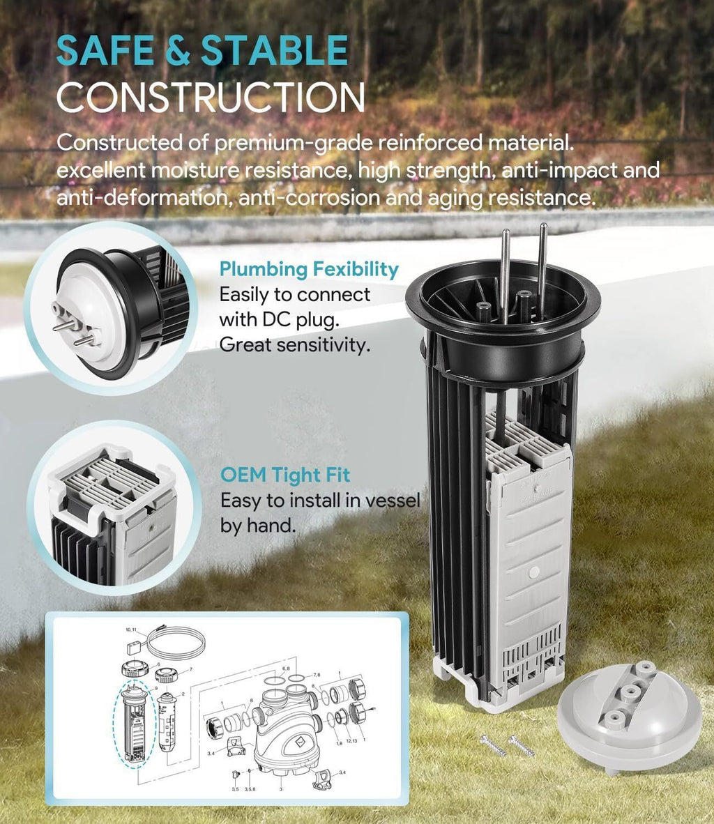 Replacement for Zodiac R0502800 Nature2 Fusion Soft 700 Replacement Cell Kit