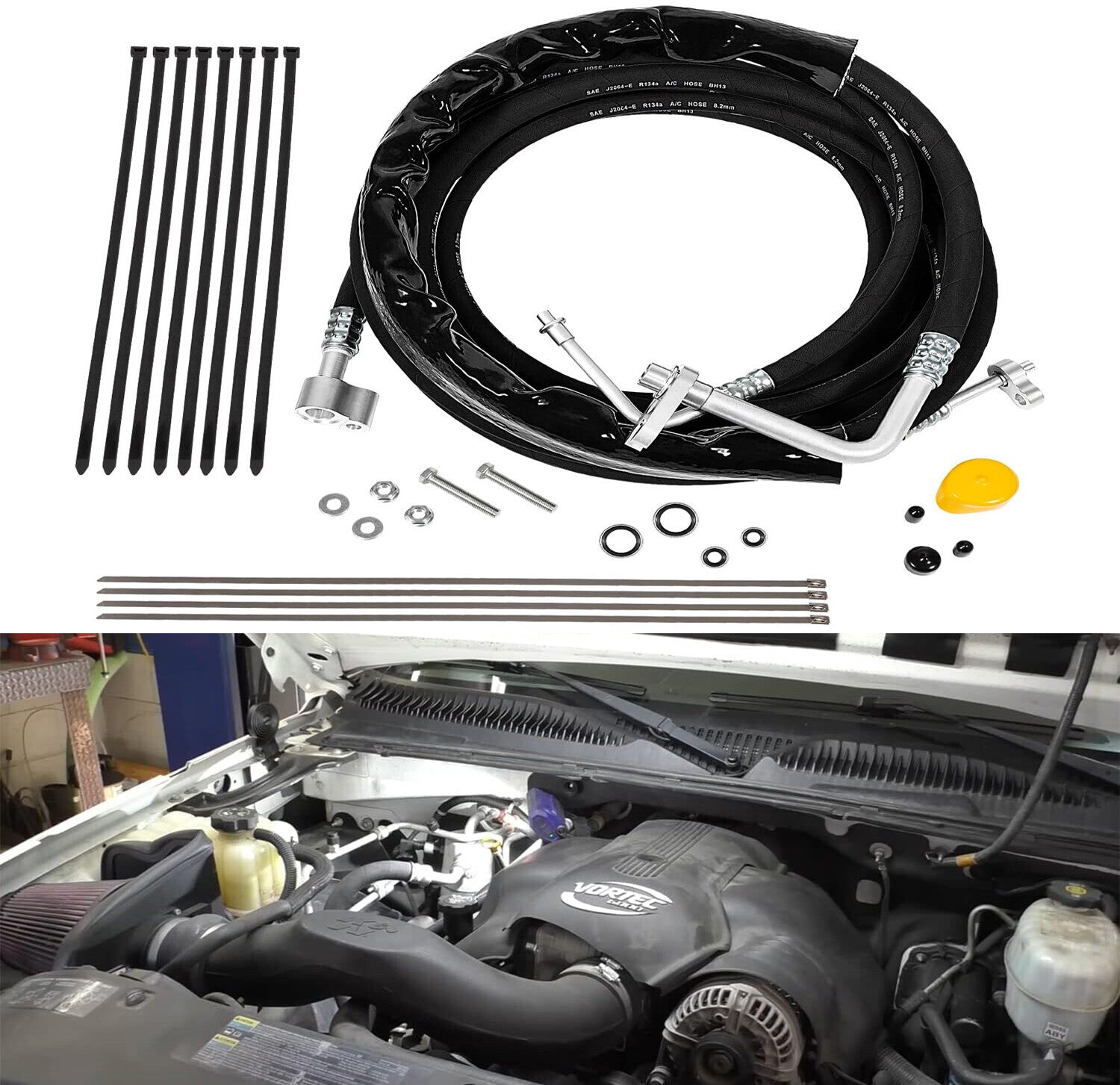 YSH34913 For 2015-2020 Chevy Tahoe GMC Yukon Escalade Rear/Aux AC Line Set