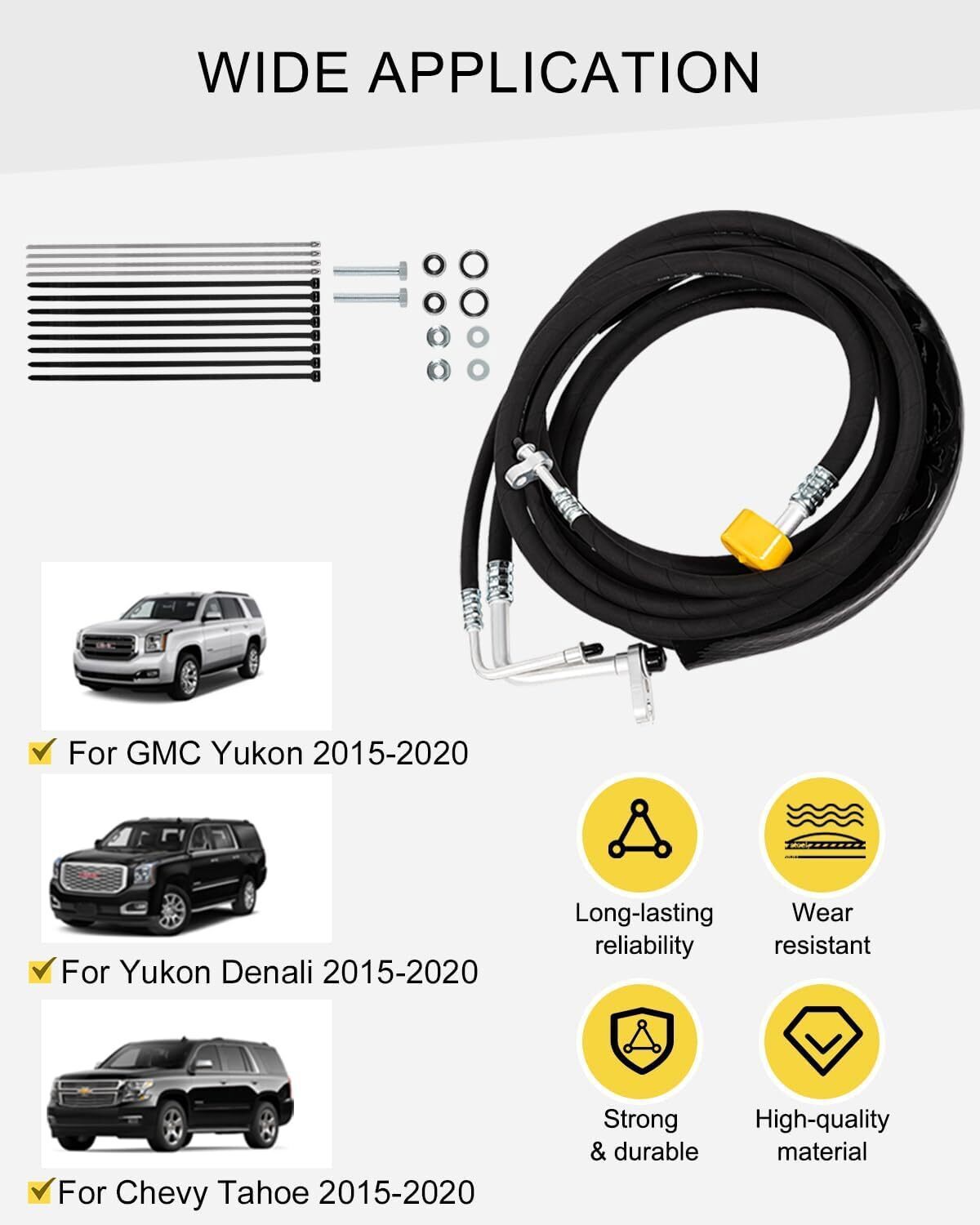 YSH34913 For 2015-2020 Chevy Tahoe GMC Yukon Escalade Rear/Aux AC Line Set