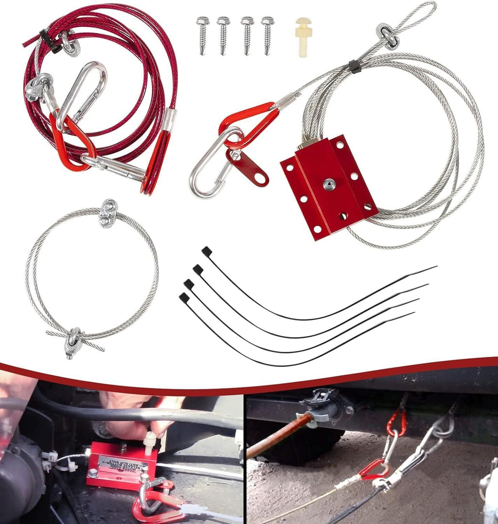 Break Away Device and RB-011 Trailer Brake System Fitment for RV Towed Vehicle