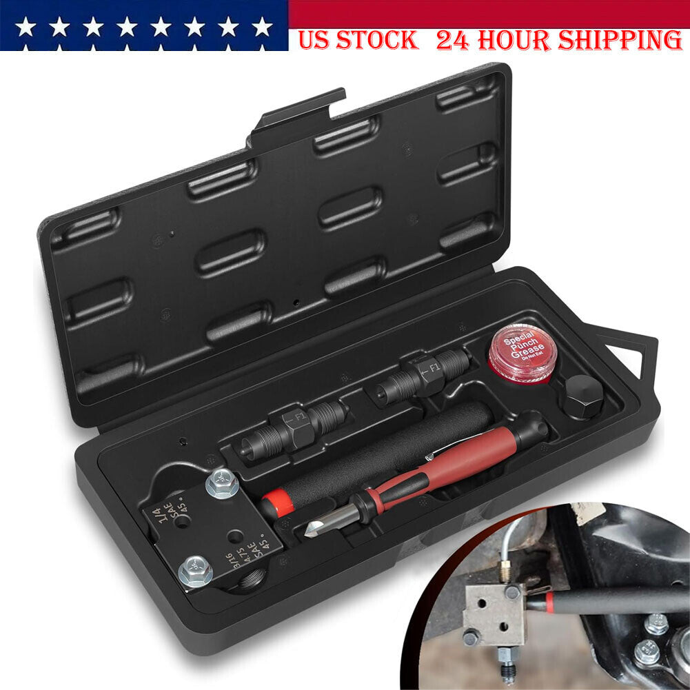 33260 Low Profile Brake Line Single/Double Flaring Tool For 3/16" 1/4" Tubing