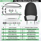 Riding Mower Sun Canopy LP68122 for John Deere 100/S200 Lawn Tractor Sun Shade