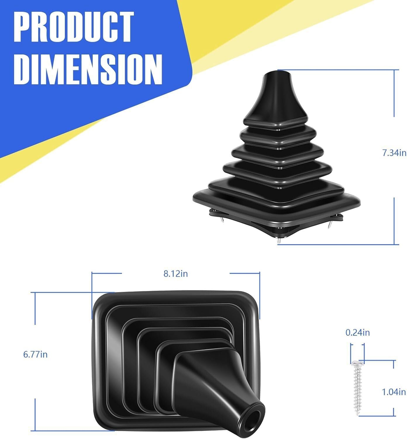 Manual Transmission Gear Shifter Boot for Ford F-250-550 Super Duty F81Z7277BB