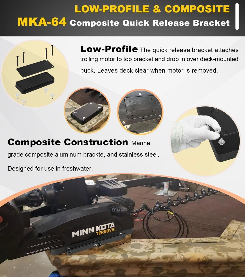 1854064 MKA-64 Quick Release Bracket For Ulterra, Terrova, PowerDrive, Black