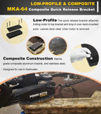 1854064 MKA-64 Quick Release Bracket For Ulterra, Terrova, PowerDrive, Black