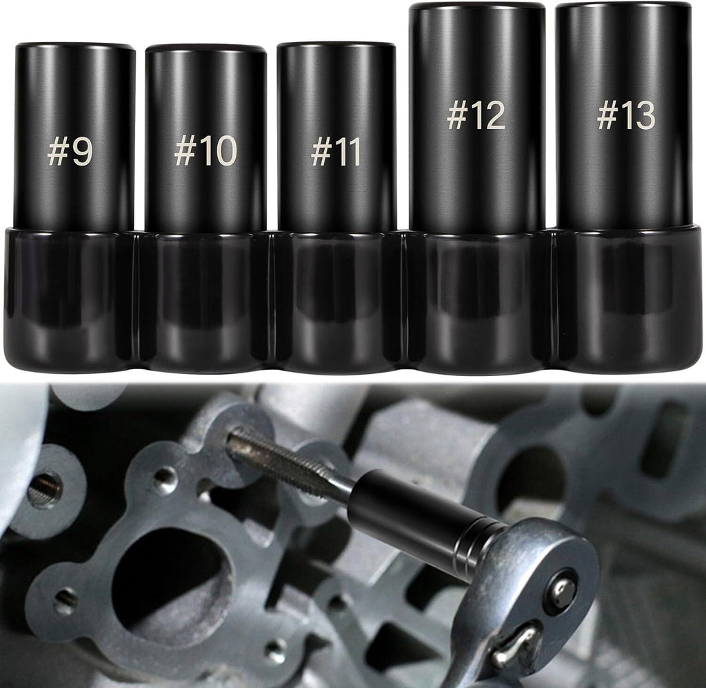 71670 Large Tap Socket Set For 5/8", 11/16", 3/4", 7/8" and 1" Taps, 1/2" Drive