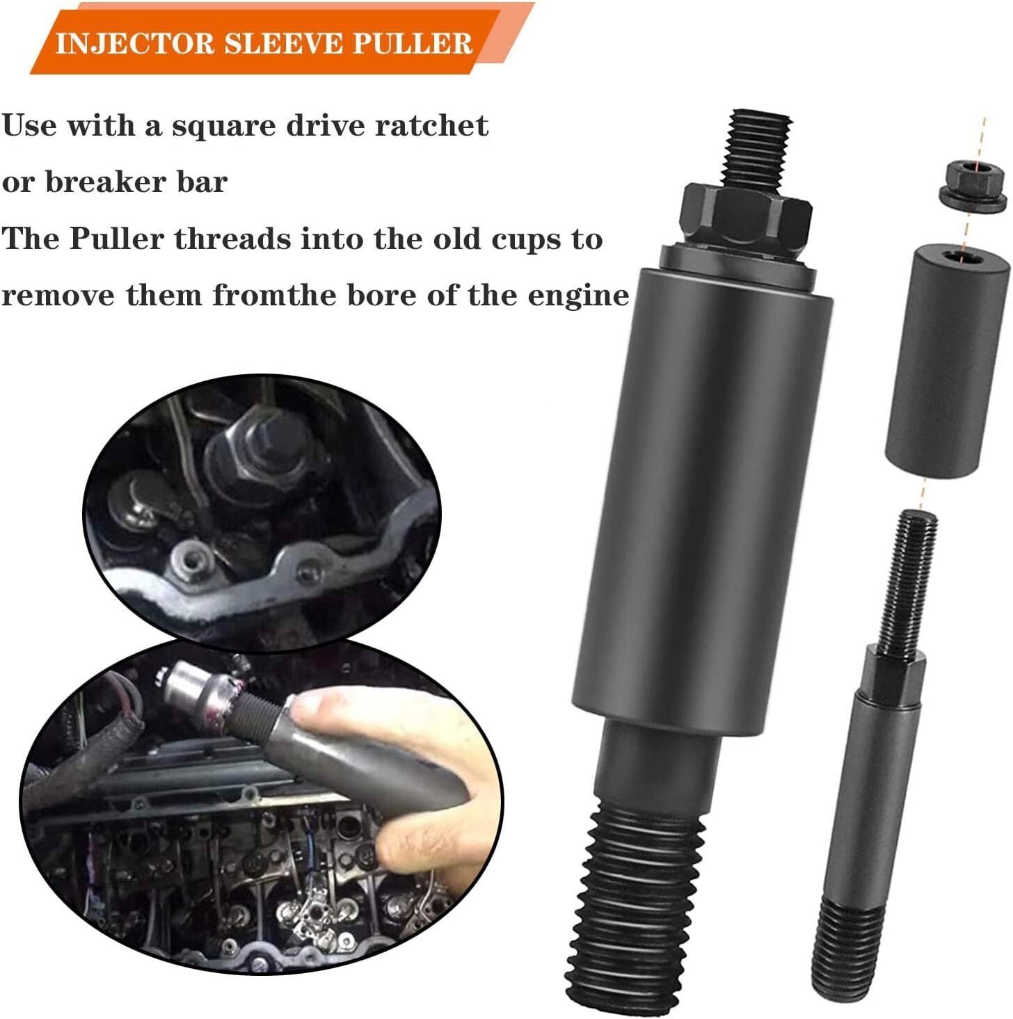Fuel Injector Sleeve/Cup Puller & Installer Tool For Ford Powerstroke 6.0L &6.4L