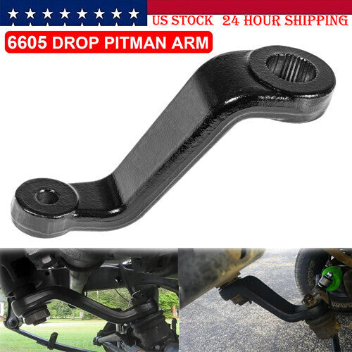 Drop Pitman Arm 6605 for Jeep Wrangler YJ TJ 1987-2006 Cherokee XJ MJ 1984-2001