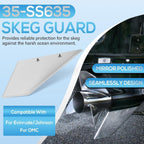 For Evinrude Johnson 2-Stroke 1980-2001 Skeg Guard Safe-Skeg Protector 35-SS635