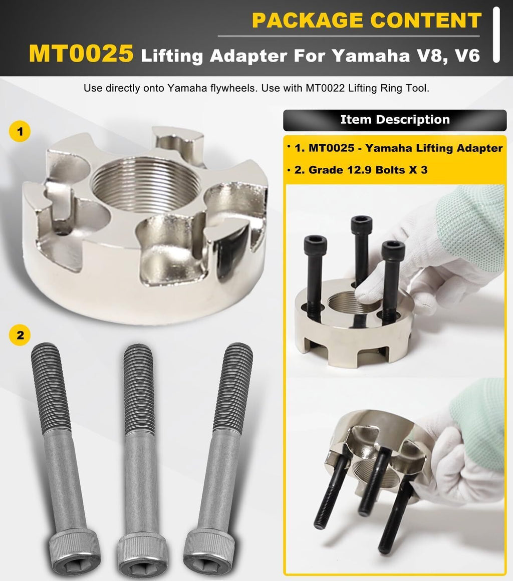Outboard Lifting Ring Tool MT0022 Lifting Adapter MT0025 for Mercury Yamaha