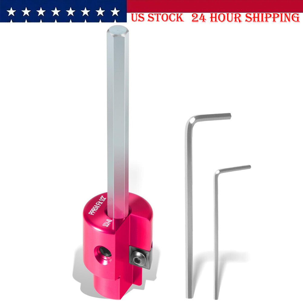 Premium 1/2'' PVC Pipe Reamer with 1/4" Hex Shaft, Plastic Pipe Fitting Reamer