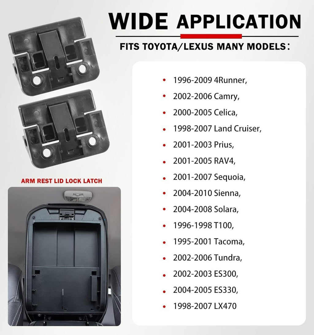 For Toyota Lexus Center Console Latch Armrest Lid Lock Clip Replace 58908-32050