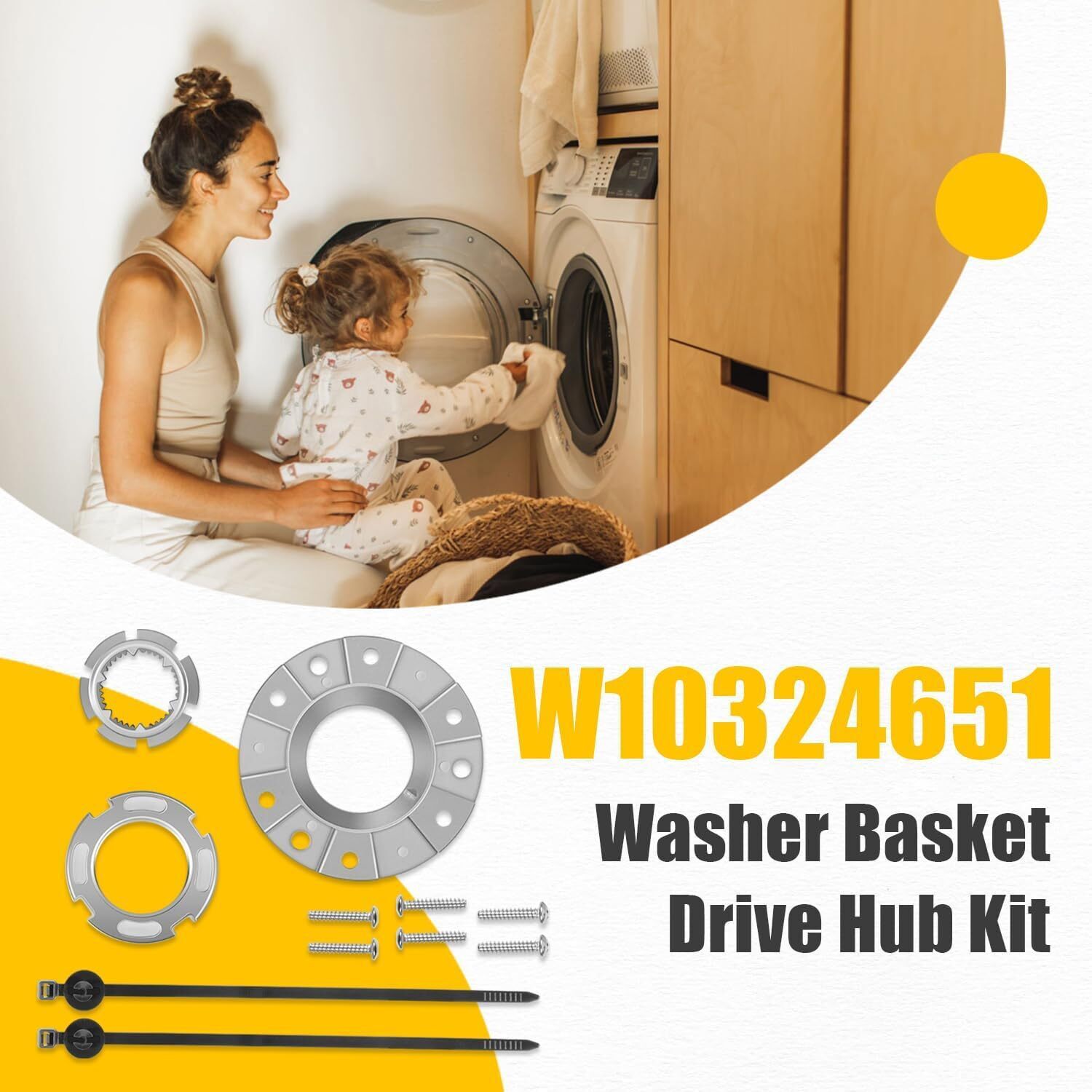 Washer Basket Drive Hub Kit Drive Hub Replacement For Whirlpool Maytag W10324651