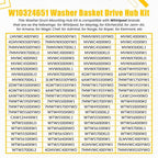 Washer Basket Drive Hub Kit Drive Hub Replacement For Whirlpool Maytag W10324651