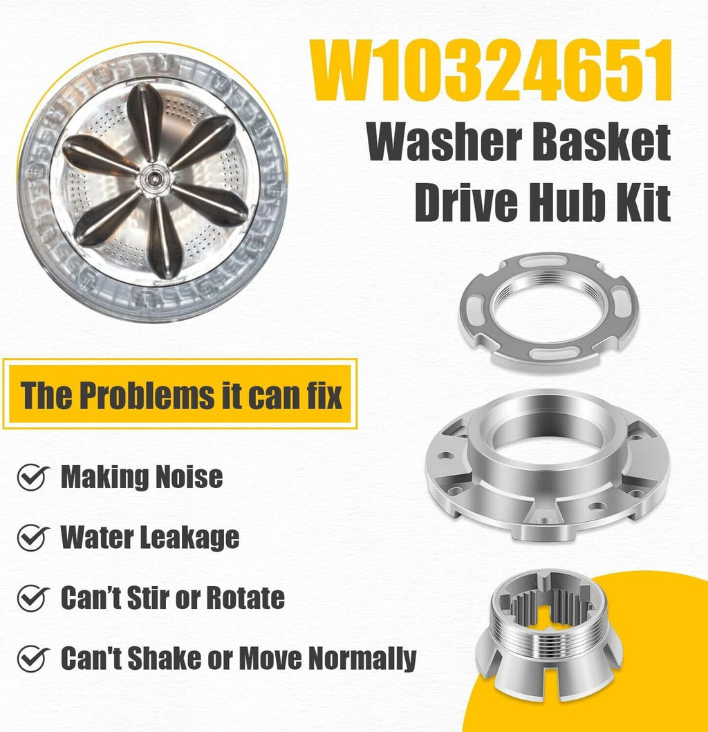 Washer Basket Drive Hub Kit Drive Hub Replacement For Whirlpool Maytag W10324651