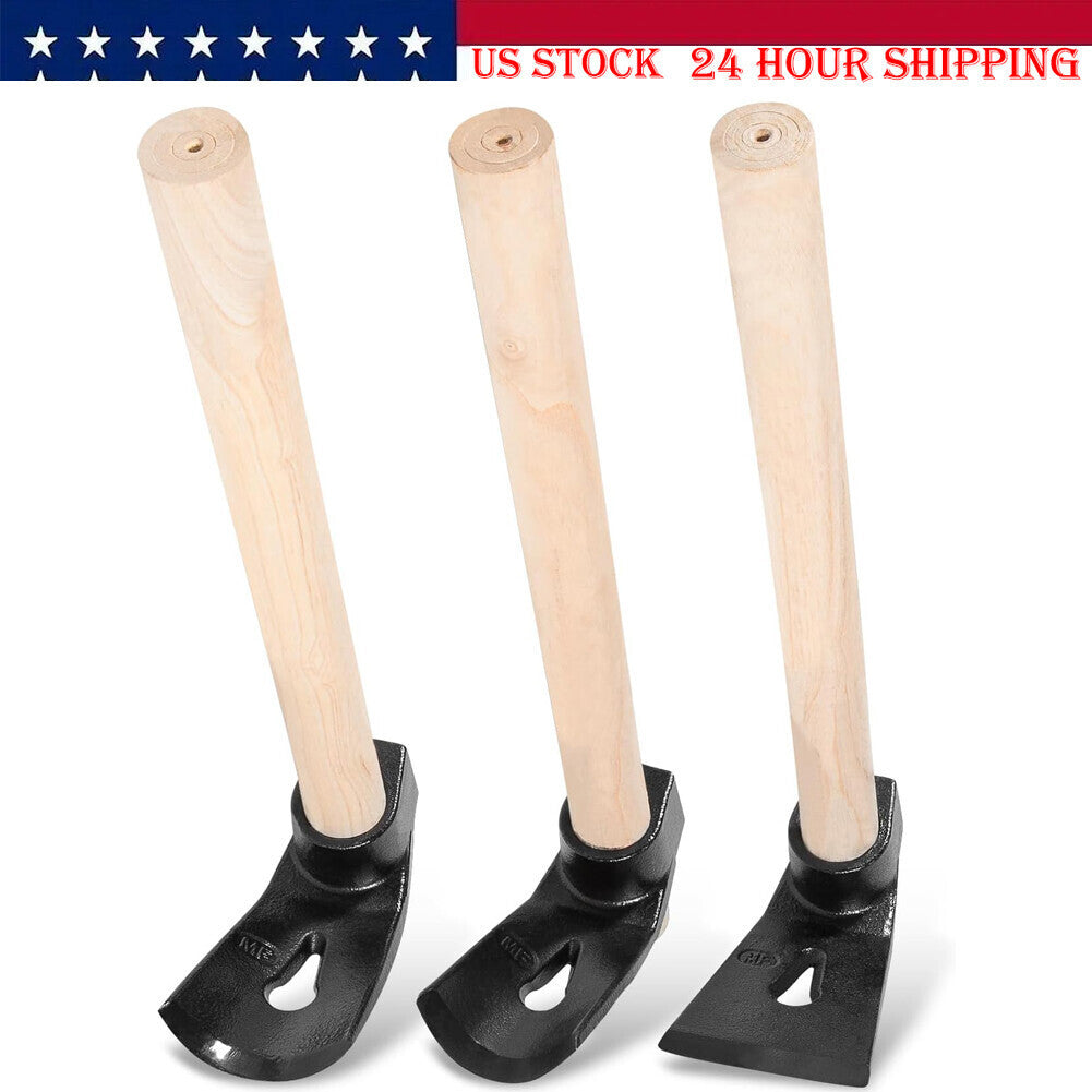 Straight&Big Curve Adze, Small Curve Adze for Woodworking Tool Log Carving Tools