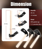 Straight&Big Curve Adze, Small Curve Adze for Woodworking Tool Log Carving Tools