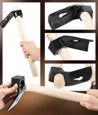 Straight&Big Curve Adze, Small Curve Adze for Woodworking Tool Log Carving Tools