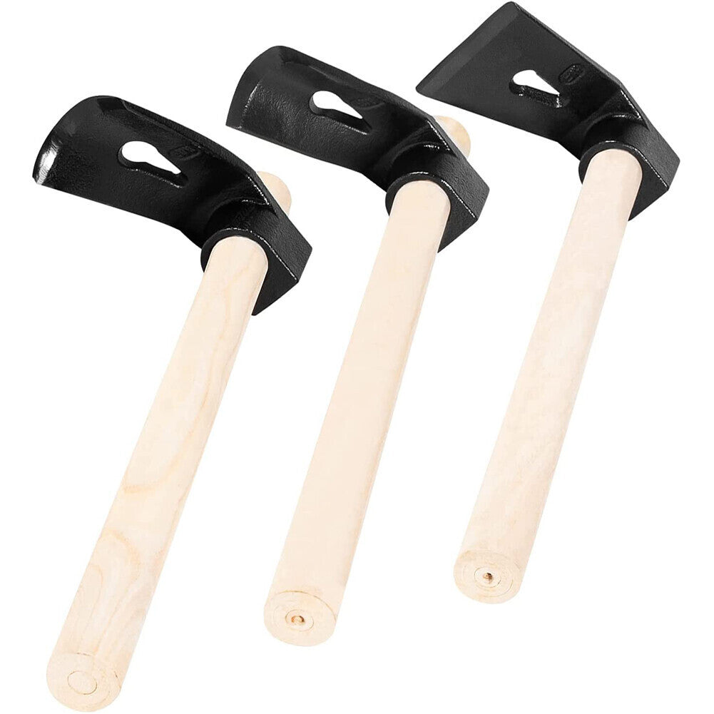 Straight&Big Curve Adze, Small Curve Adze for Woodworking Tool Log Carving Tools