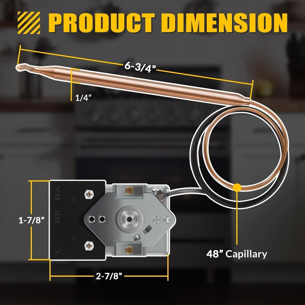 PB010036 KKB-9-48 Bake/Broil Thermostat Fits Viking Ranges, Awoco, Stove Oven