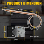 PB010036 KKB-9-48 Bake/Broil Thermostat Fits Viking Ranges, Awoco, Stove Oven