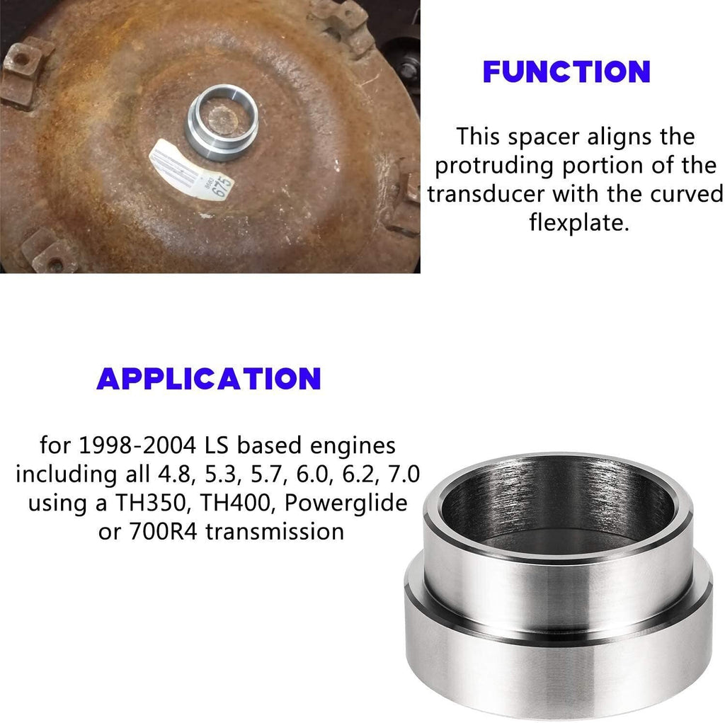 Flexplate Adapter Spacer TH350 TH400 Conversion Flywheel For LS1 Engines 98-2004
