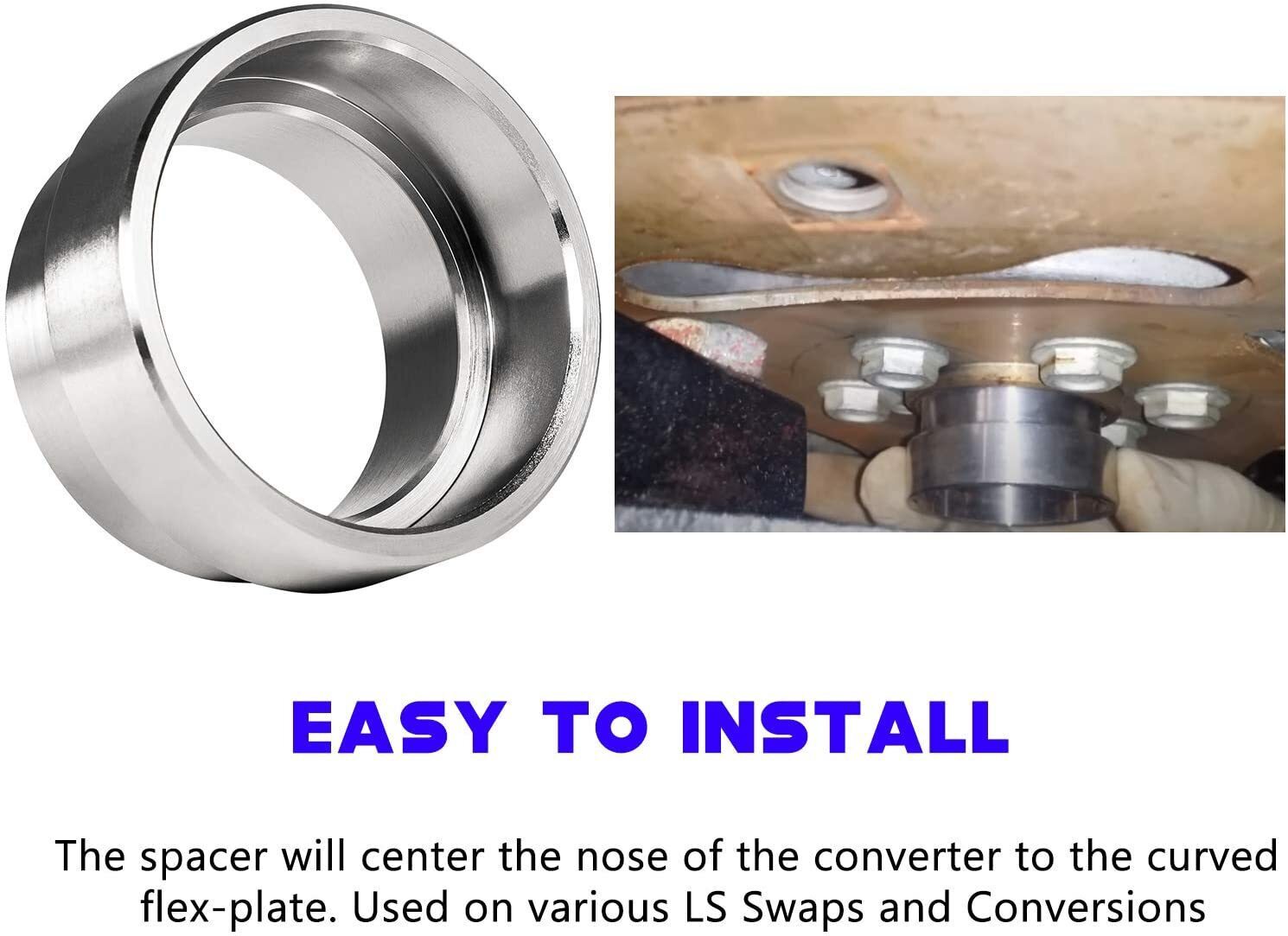 Flexplate Adapter Spacer TH350 TH400 Conversion Flywheel For LS1 Engines 98-2004