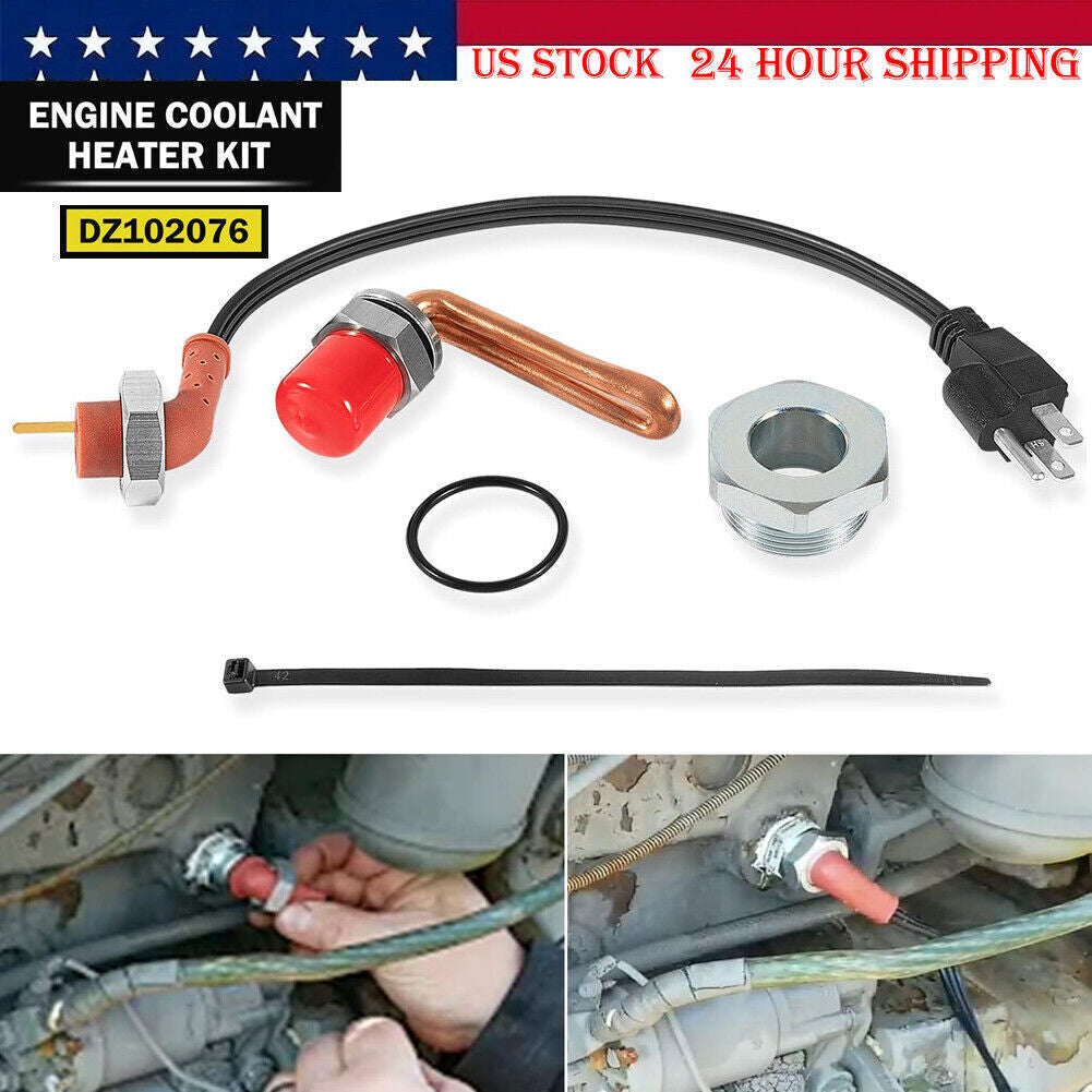 For John Deere Engine Coolant Heater Kit Engine Block Heater Kit DZ102076
