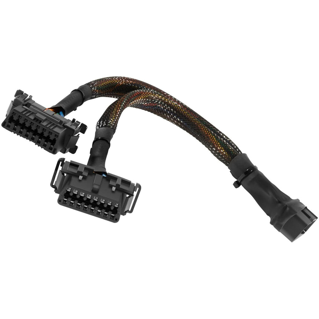 16 pin OBD2 OBD 2 OBDii Splitter Extension Cable Male Dual Female Y Cable