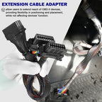 16 pin OBD2 OBD 2 OBDii Splitter Extension Cable Male Dual Female Y Cable