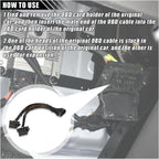16 pin OBD2 OBD 2 OBDii Splitter Extension Cable Male Dual Female Y Cable