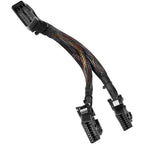 16 pin OBD2 OBD 2 OBDii Splitter Extension Cable Male Dual Female Y Cable