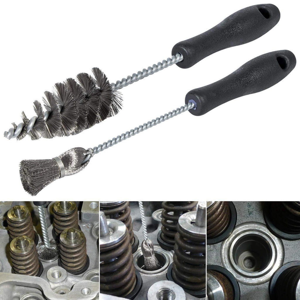 Cylinder Injector Sleeve Cup/Seat/Bore Cleaning Brush Kit For CAT/Ford 7.3L 6.0L