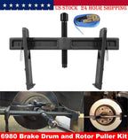 For Removing Hub Drums Rotors Drive Wheels Brake Drum and Rotor Puller Kit 6980
