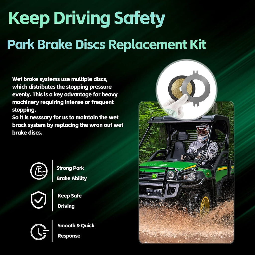 AM148465 Wet Brake Disk Kit for John Deere Gator XUV 625 825 835 855 865 Vehicle
