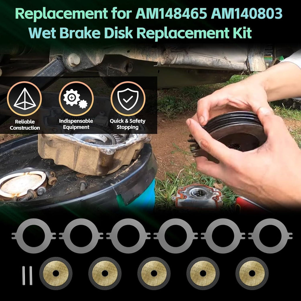 AM148465 Wet Brake Disk Kit for John Deere Gator XUV 625 825 835 855 865 Vehicle