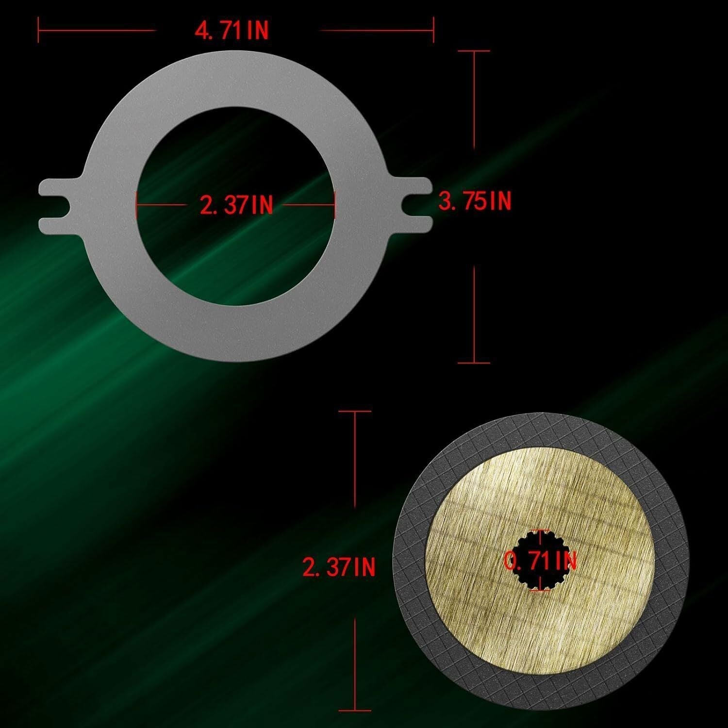 AM148465 Wet Brake Disk Kit for John Deere Gator XUV 625 825 835 855 865 Vehicle