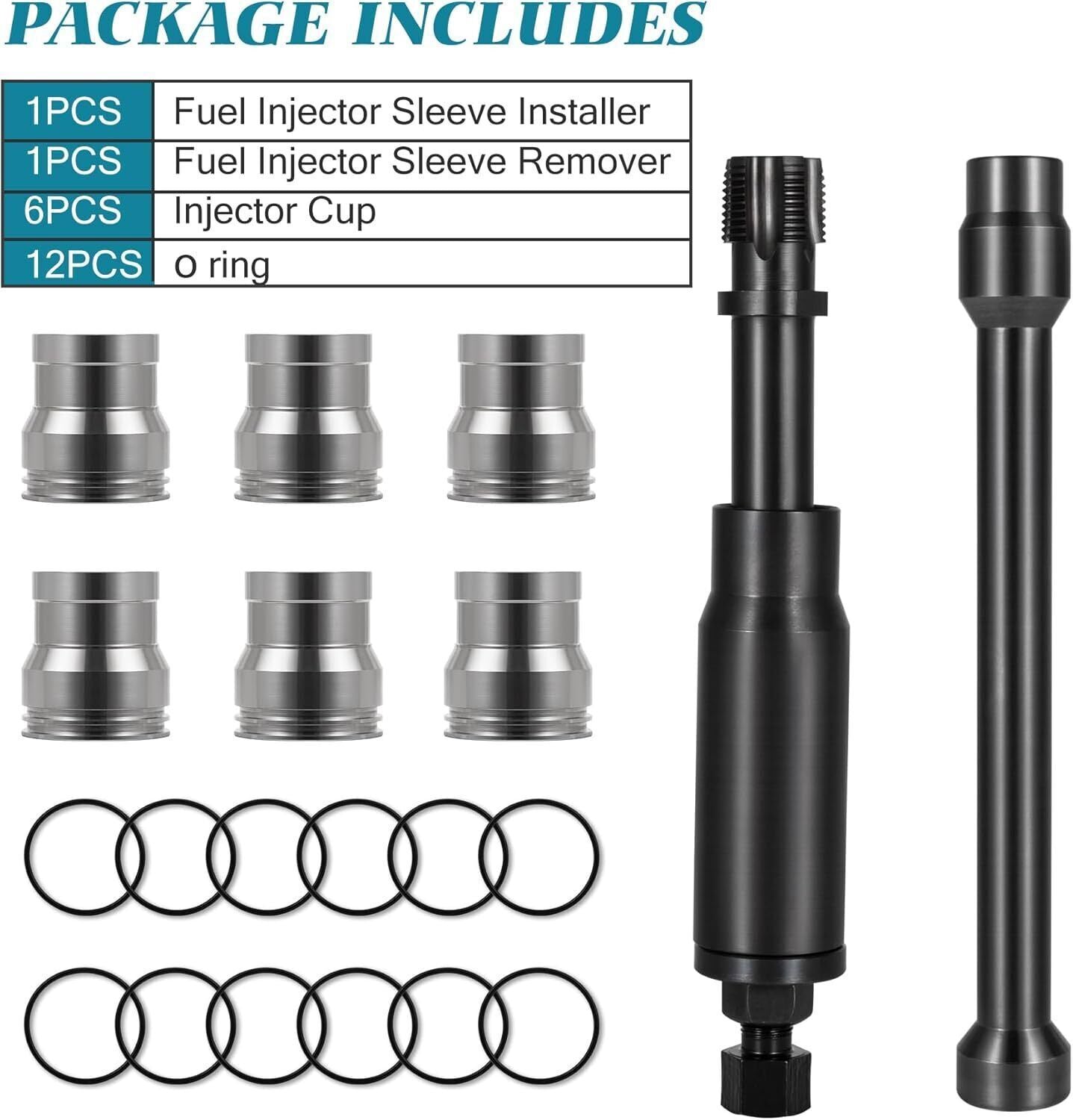 Injector Sleeve Cup Removal & Install Tool Kit for Caterpillar CAT 3126B C7 C9