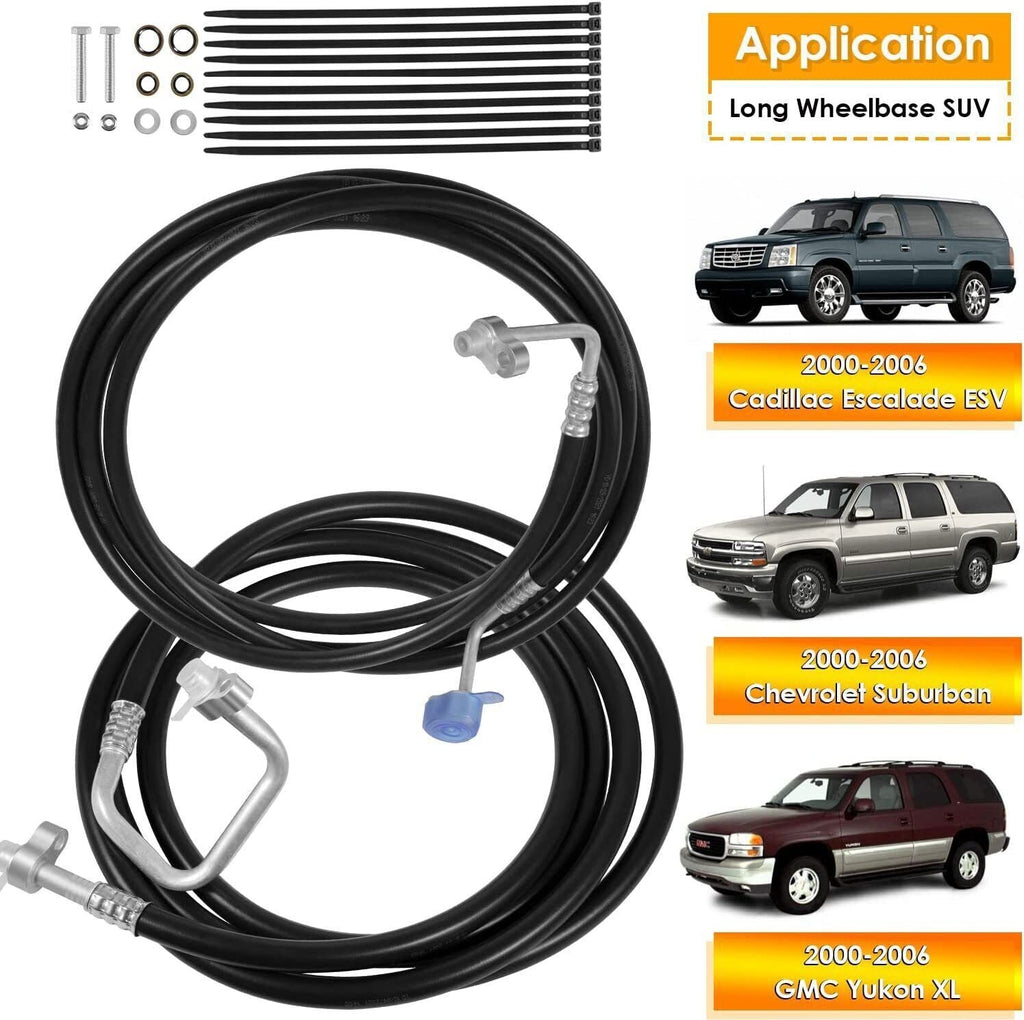 Rear A/C Line Kit for 2000-2006 Suburban,Yukon XL Rear Auxiliary AC Hose Set