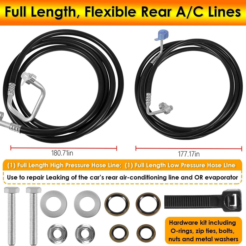 Rear A/C Line Kit for 2000-2006 Suburban,Yukon XL Rear Auxiliary AC Hose Set